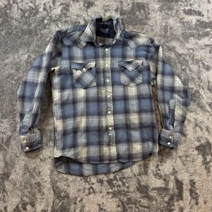 Vintage Pendleton Men's Medium  100% Pure Virgin Wool Pearl Snap Flannel Shirt